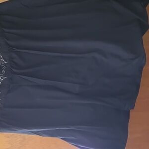 Venezia Black Cotton Skirt